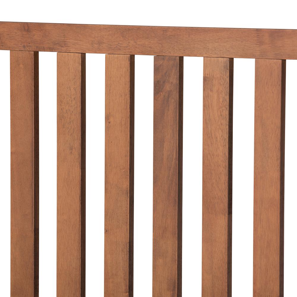 Marin Modern and Contemporary Walnut Brown Finished Wood Full Size Platform Bed. Picture 15