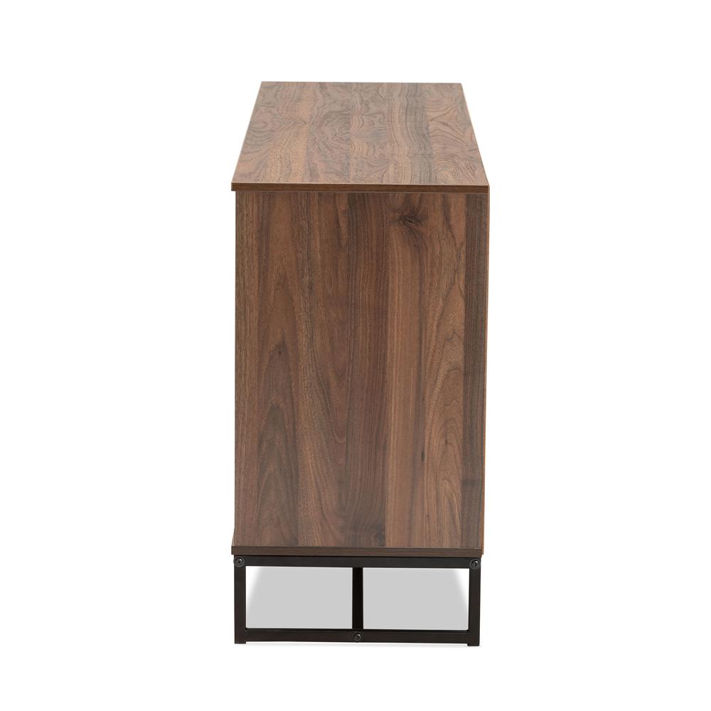 Black Finished Metal 3-Door Dining Room Sideboard Buffet. Picture 13