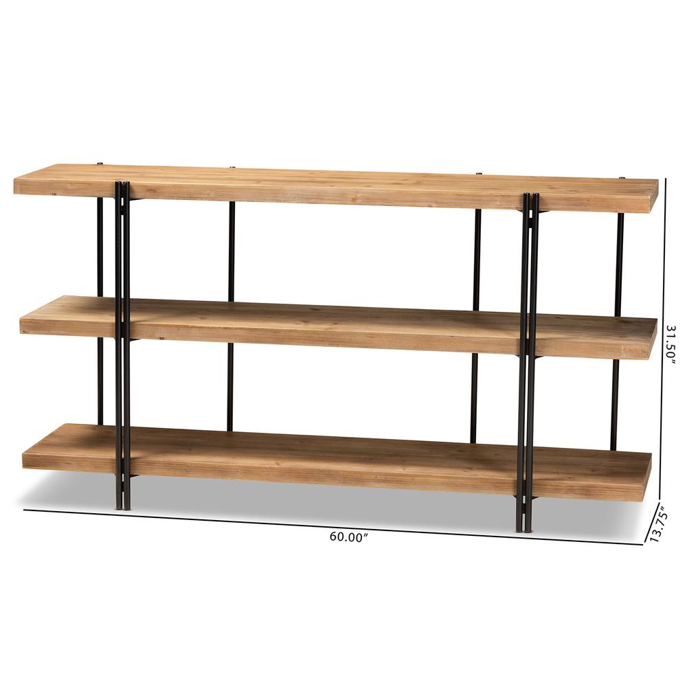 Black Finished Metal Console Table. Picture 16