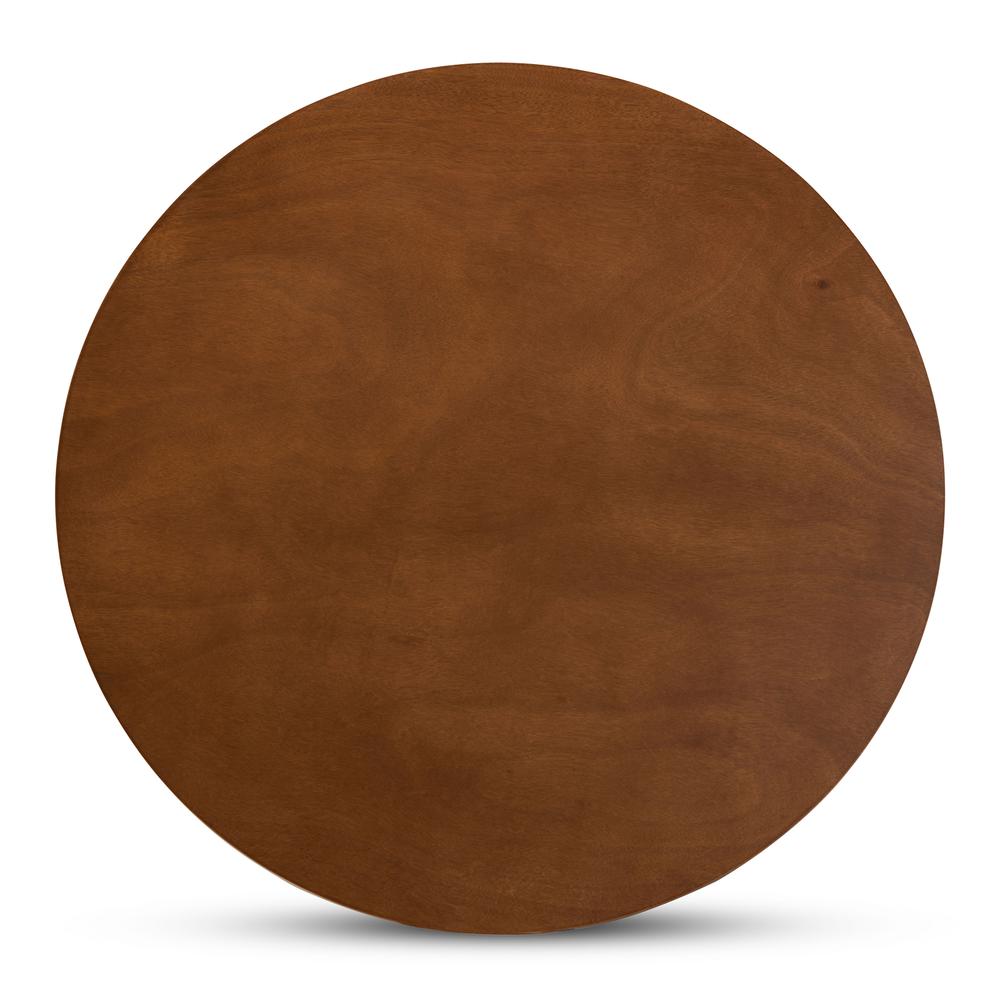 Transitional Walnut Brown Finished Wood 5-Piece Dining Set. Picture 13