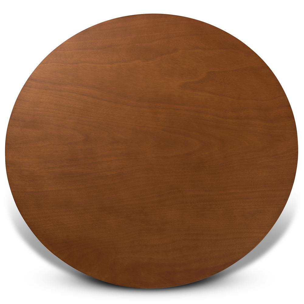 Transitional Walnut Brown Finished Wood 7-Piece Dining Set. Picture 13