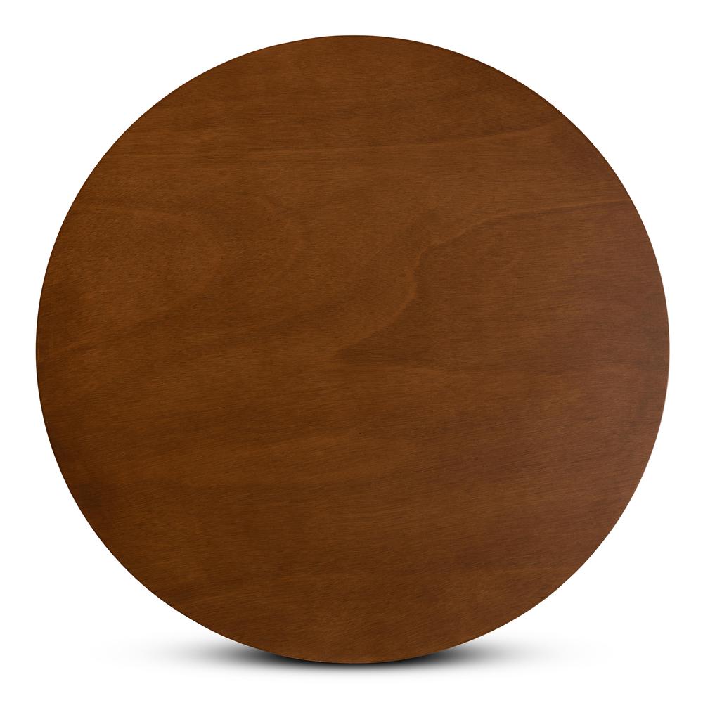 Transitional Walnut Brown Finished Wood 5-Piece Dining Set. Picture 13