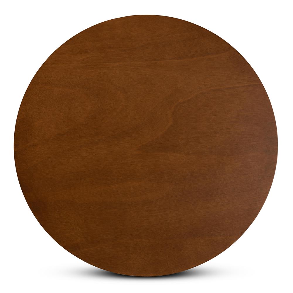 Transitional Walnut Brown Finished Wood 5-Piece Dining Set. Picture 13