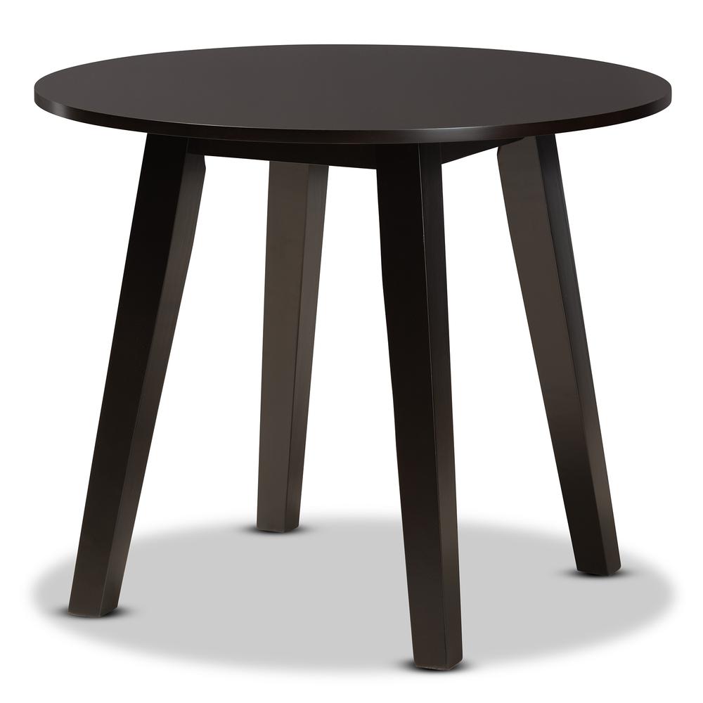 Walnut Brown Finished Wood 5-Piece Dining Set. Picture 12