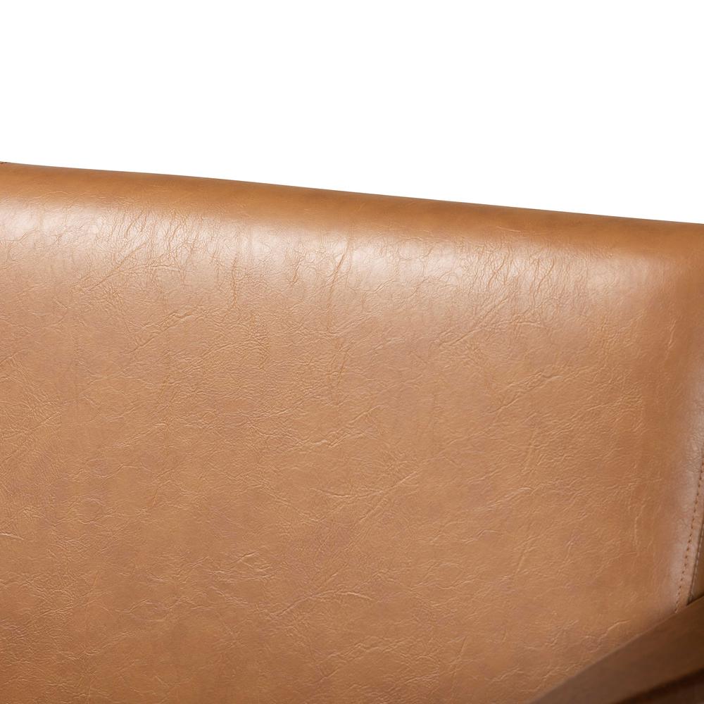 Leather Effect Loveseat. Picture 14