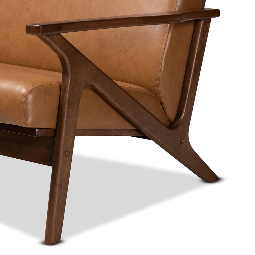 Leather Effect Loveseat. Picture 15