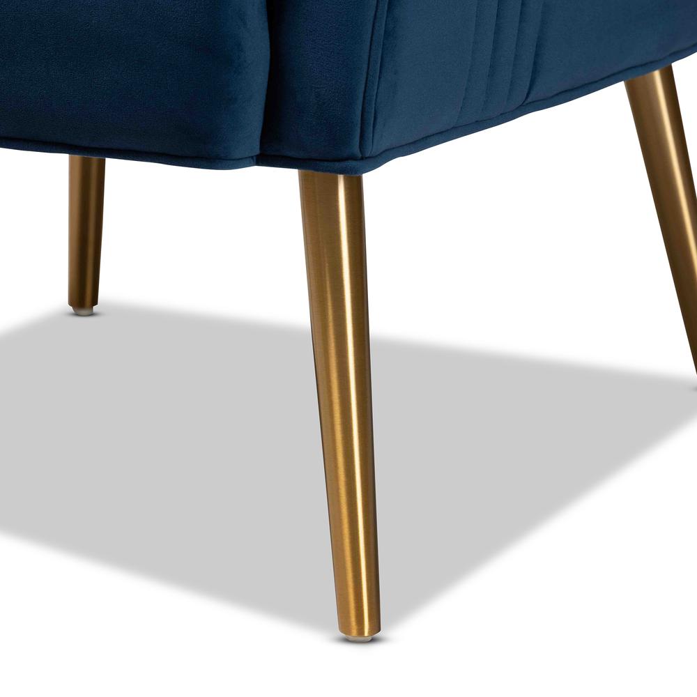 Gold Finished Metal Armchair. Picture 17