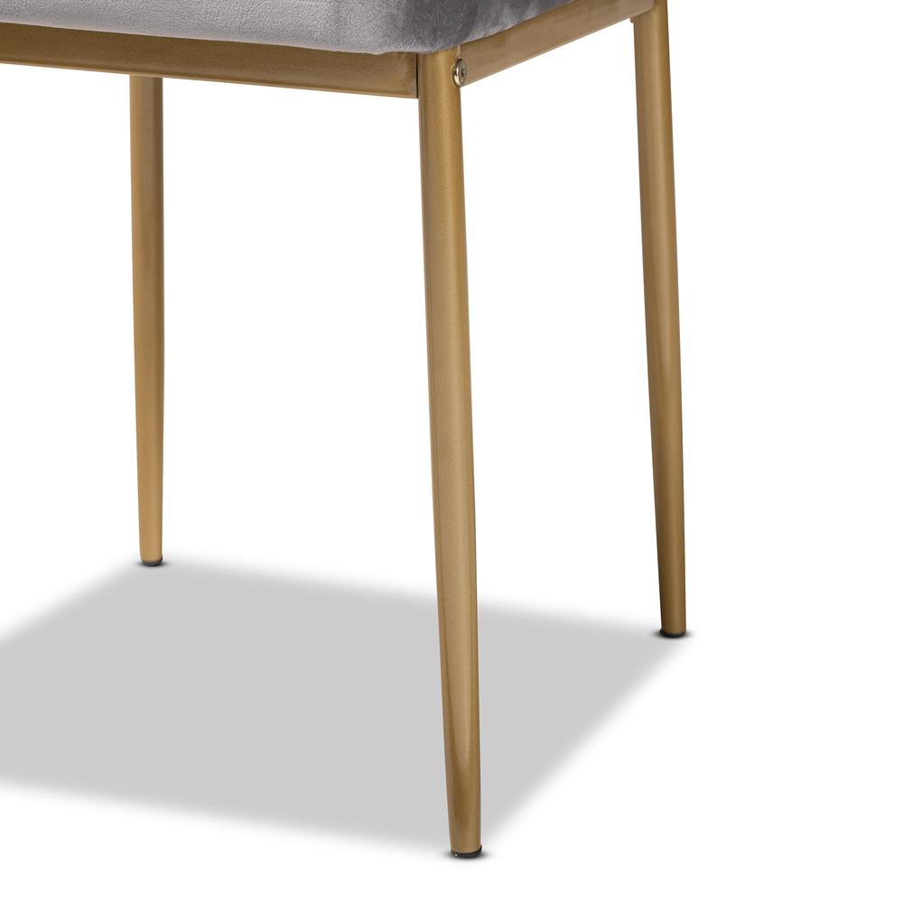 Gold Finished Metal 4-Piece Dining Chair Set. Picture 12
