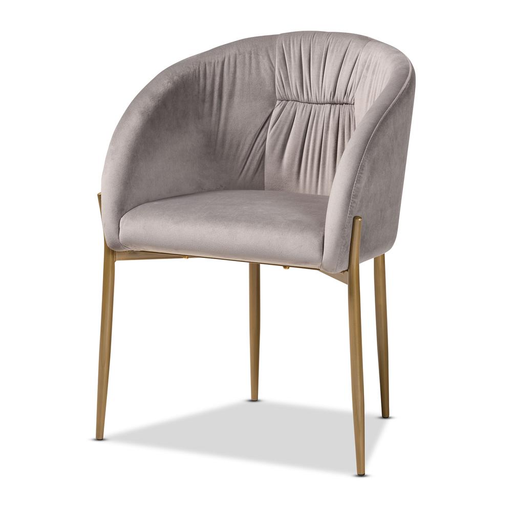 Gold Finished Metal Dining Chair. Picture 11