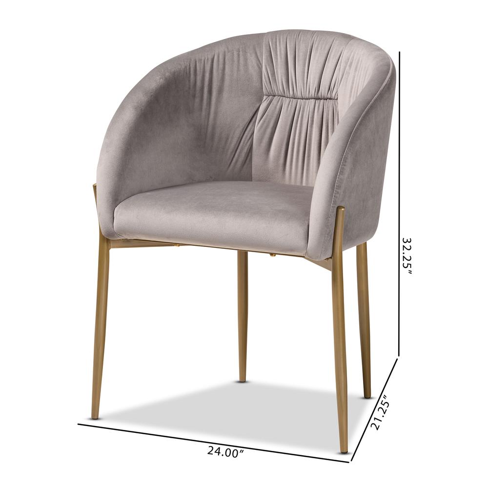 Gold Finished Metal Dining Chair. Picture 20