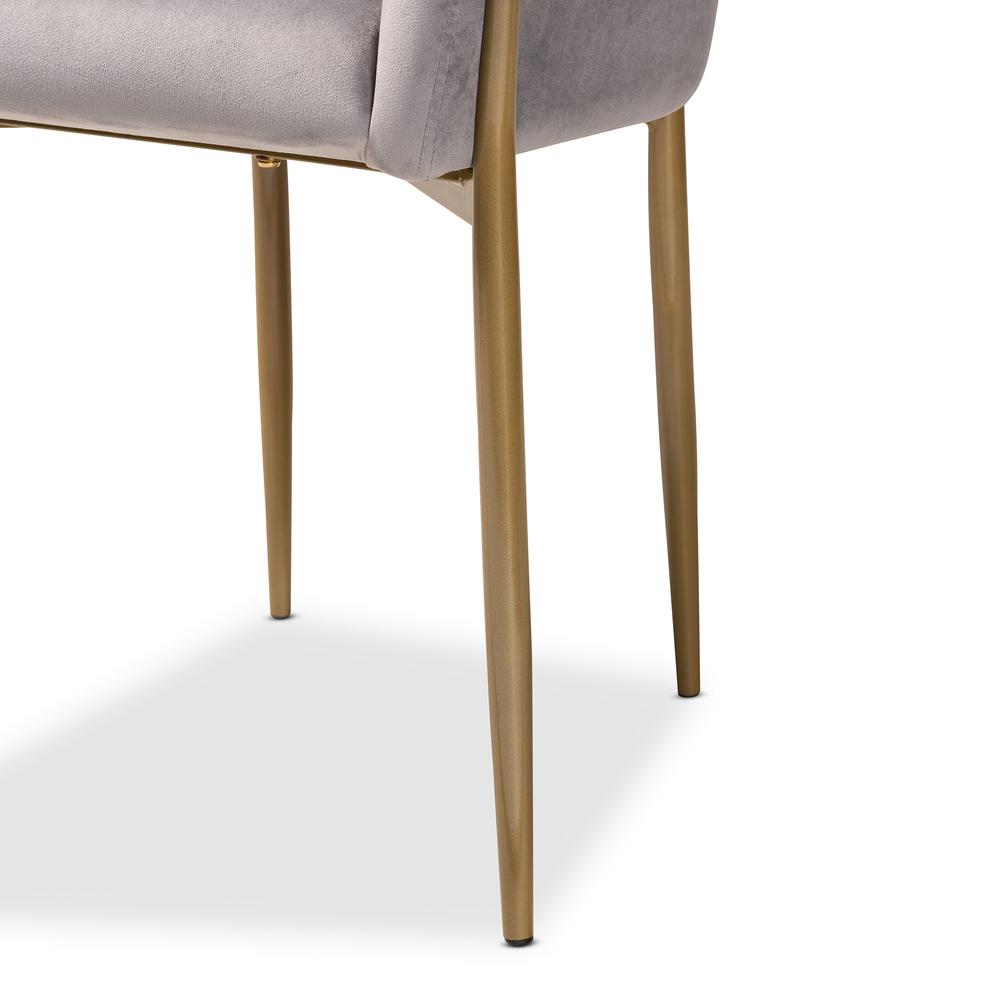 Gold Finished Metal Dining Chair. Picture 16