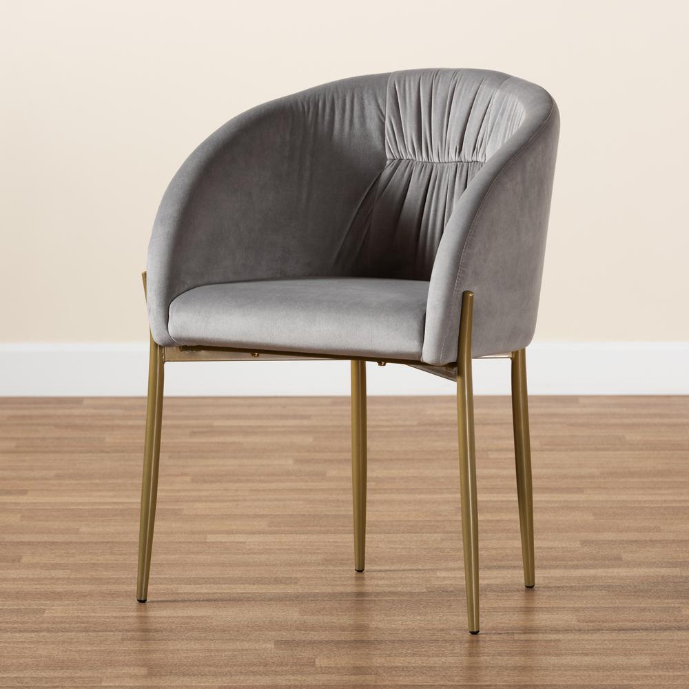 Gold Finished Metal Dining Chair. Picture 19