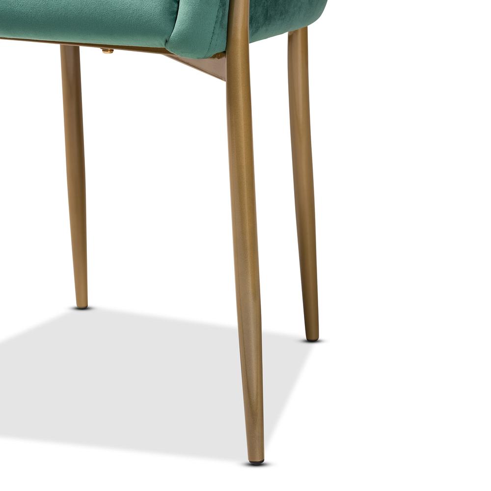 Gold Finished Metal Dining Chair. Picture 16