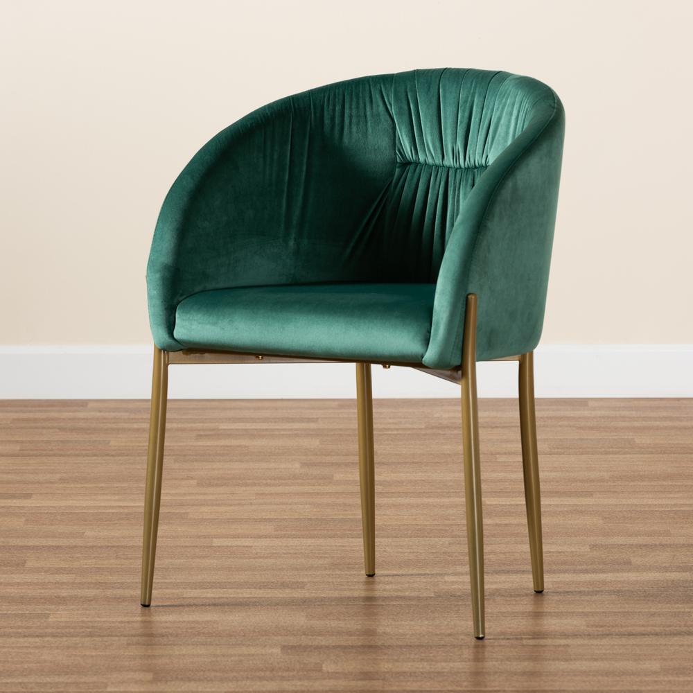 Gold Finished Metal Dining Chair. Picture 19