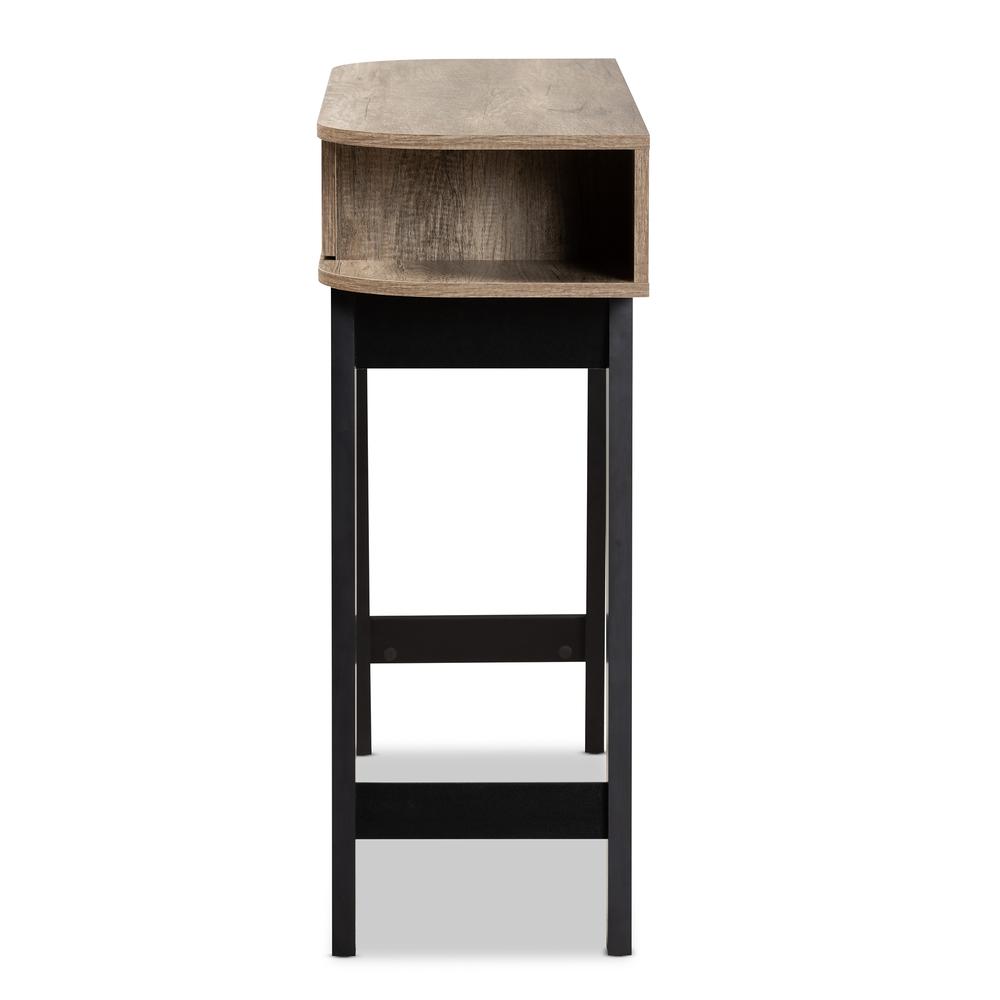 Wales Modern and Contemporary Light Brown Finished Wood 1-Drawer Console Table. Picture 15