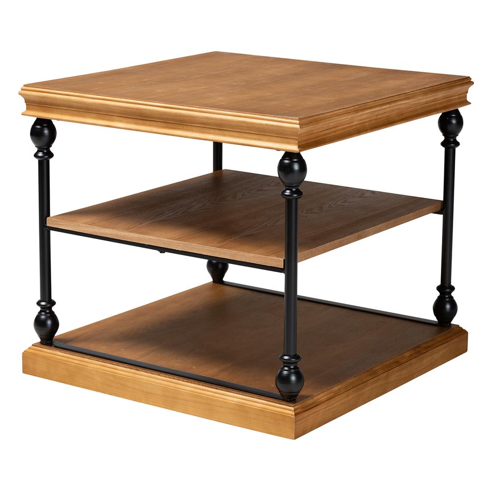 Black Metal 3-Tier End Table. Picture 9