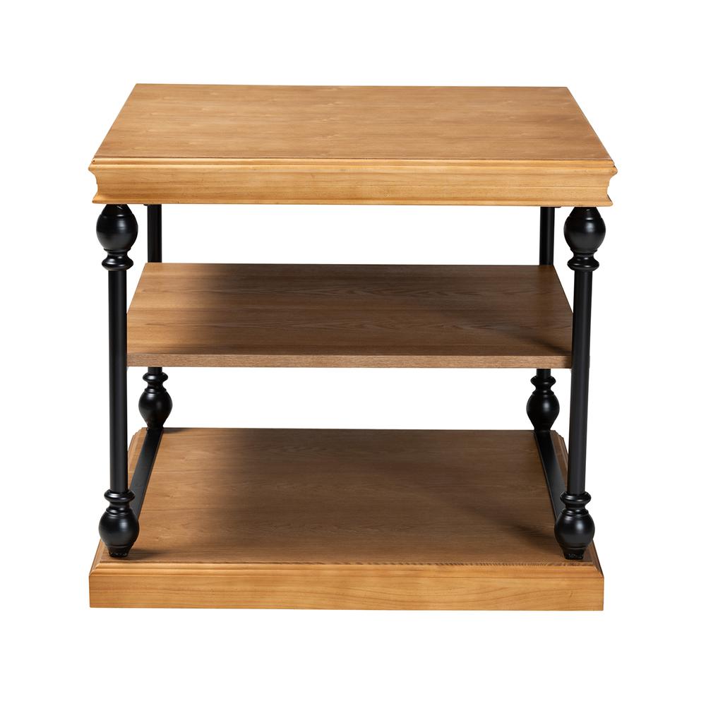 Black Metal 3-Tier End Table. Picture 10