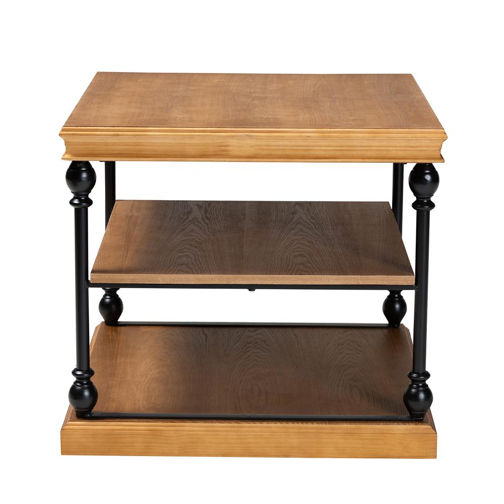 Black Metal 3-Tier End Table. Picture 11