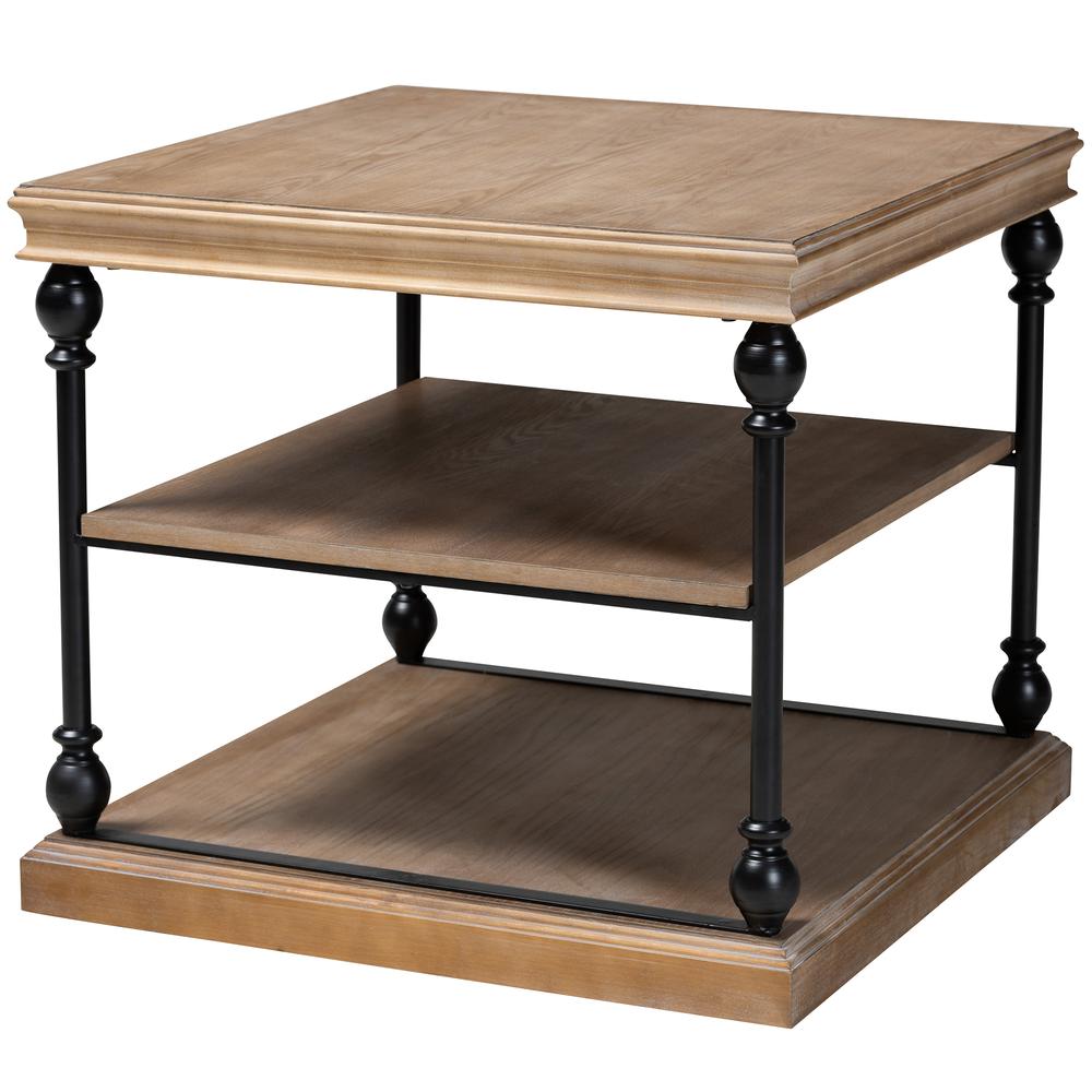 Black Metal 3-Tier End Table. Picture 9