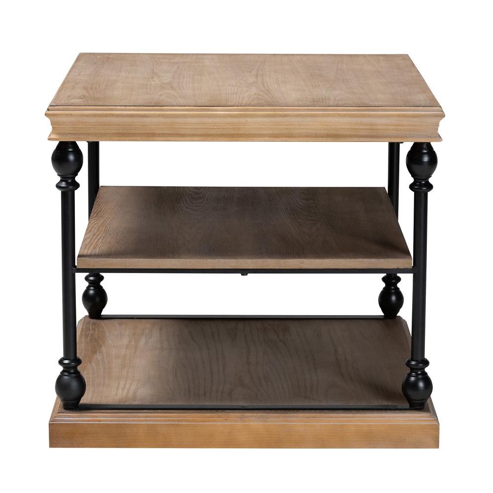Black Metal 3-Tier End Table. Picture 10