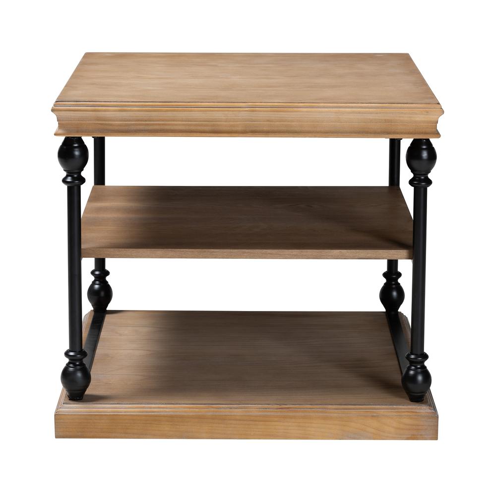 Black Metal 3-Tier End Table. Picture 11