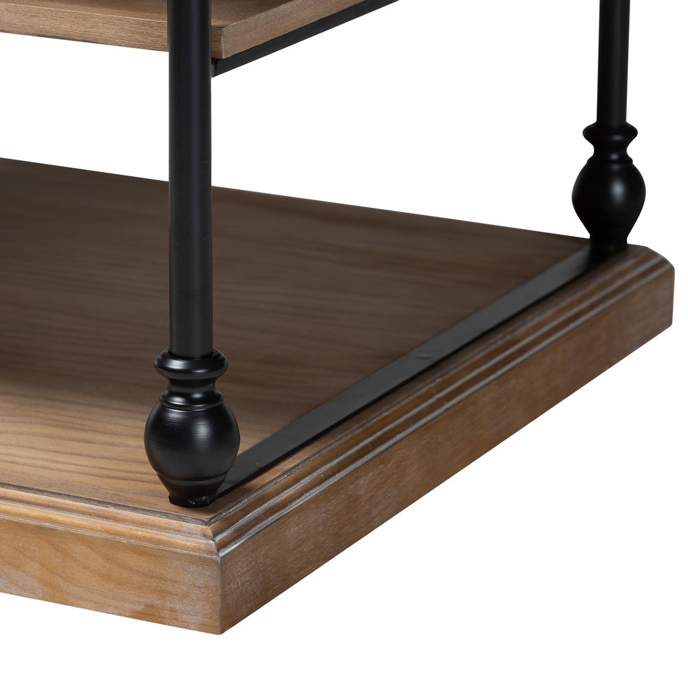 Black Metal 3-Tier End Table. Picture 12