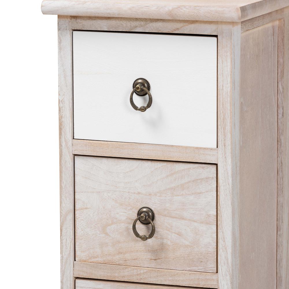 Seanna Modern and Contemporary Multi-Colored Wood 4-Drawer Storage Unit. Picture 15