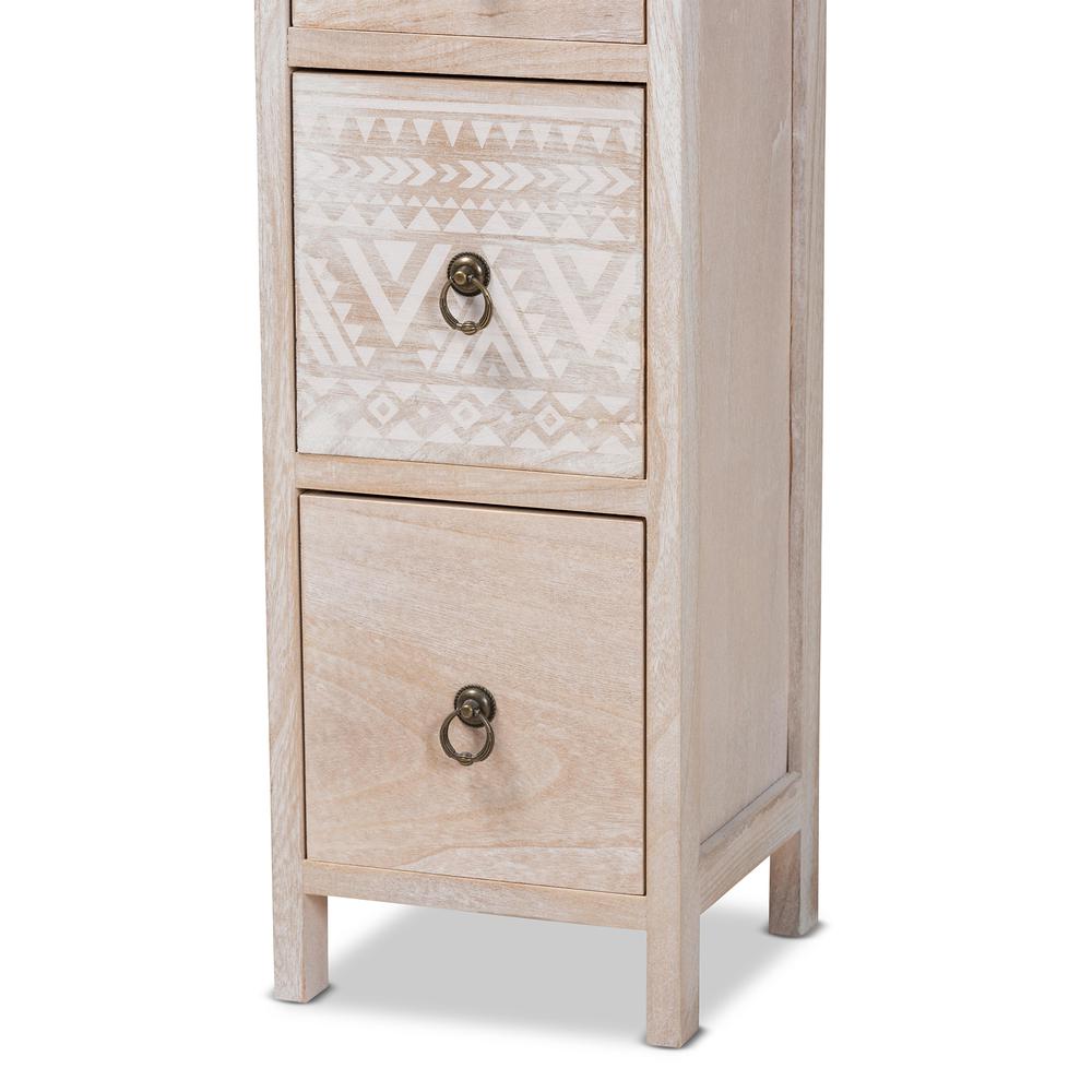Seanna Modern and Contemporary Multi-Colored Wood 4-Drawer Storage Unit. Picture 16