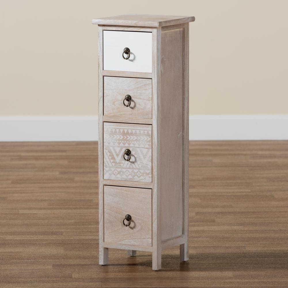 Seanna Modern and Contemporary Multi-Colored Wood 4-Drawer Storage Unit. Picture 19