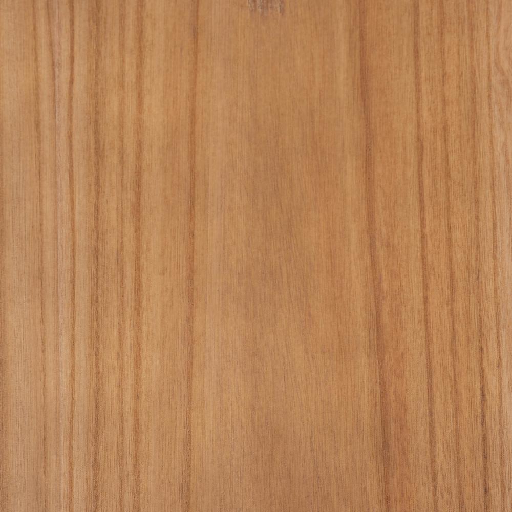 Walnut Brown Finished Wood 3-Drawer End Table with Rattan. Picture 17