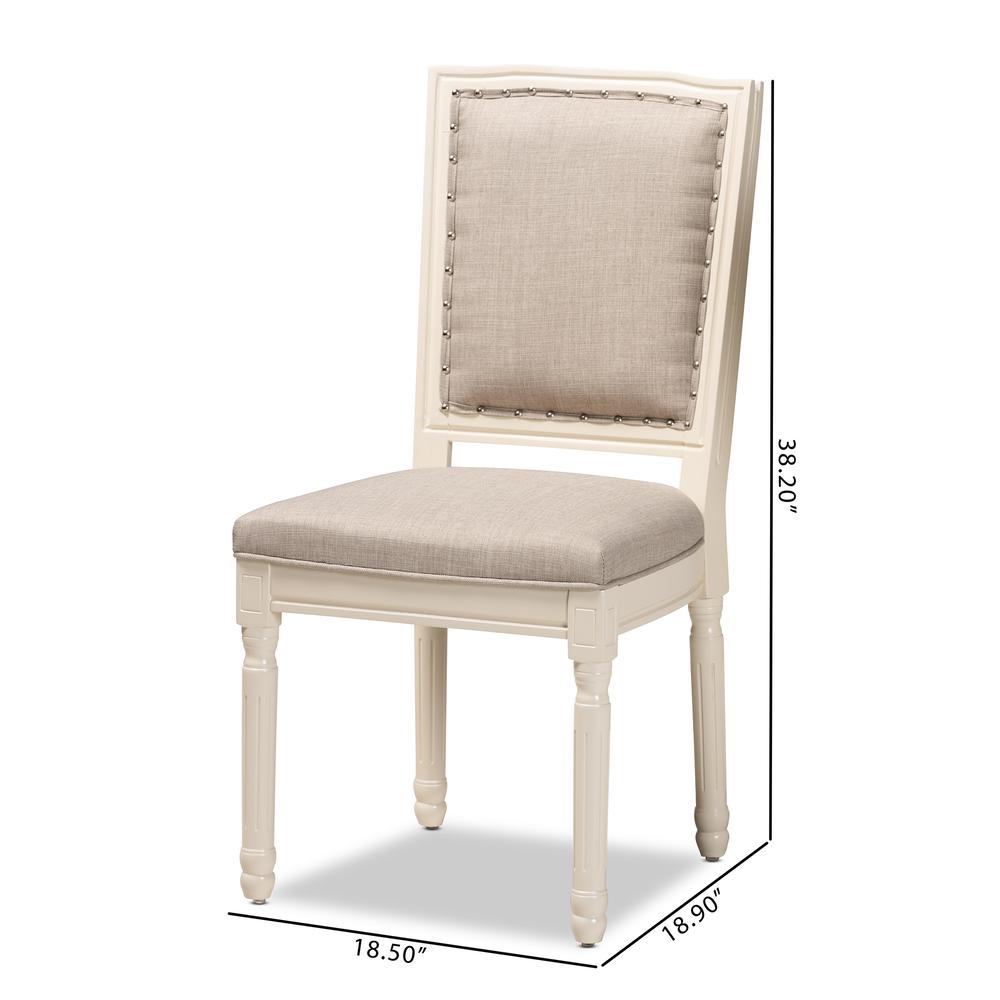 White Finished Wood 2-Piece Dining Chair Set. Picture 18