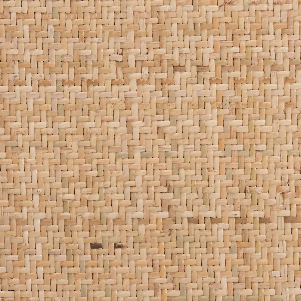 Brown Woven Rattan and Black Wood 2-Piece Cane Dining Chair Set. Picture 14