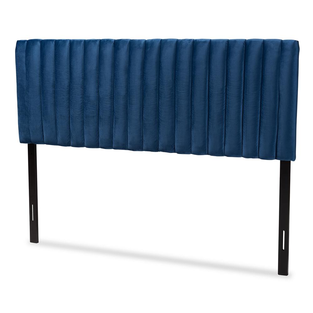 Dark Brown Finished Wood Queen Size Headboard. Picture 10