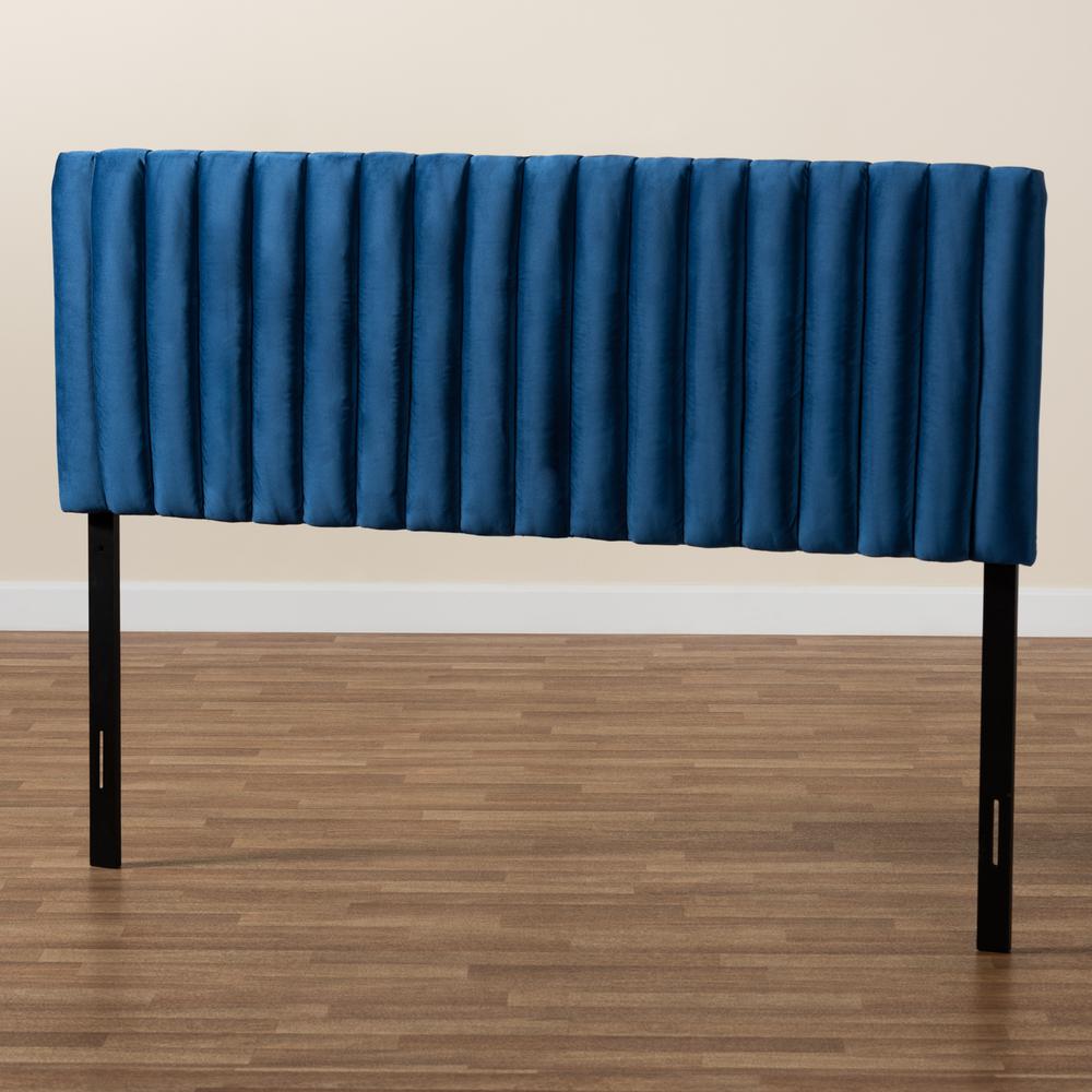 Dark Brown Finished Wood Queen Size Headboard. Picture 14