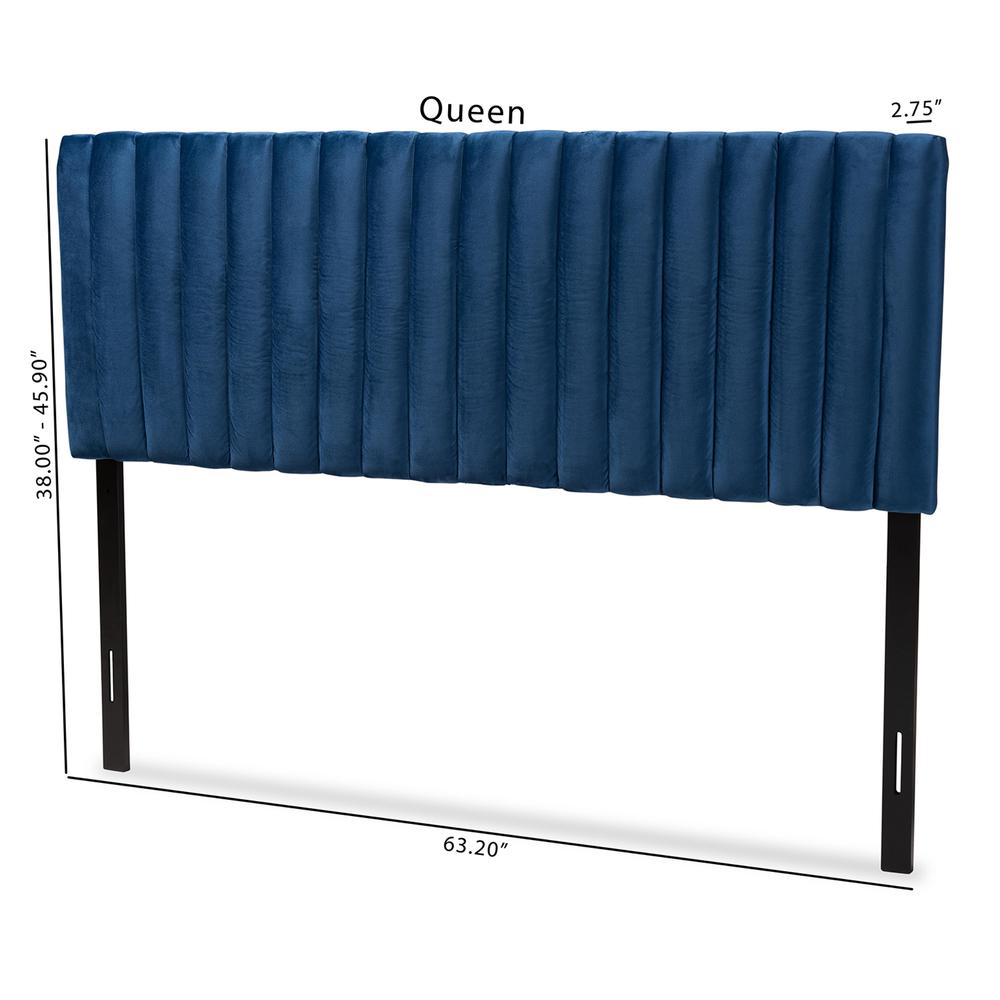 Dark Brown Finished Wood Queen Size Headboard. Picture 16