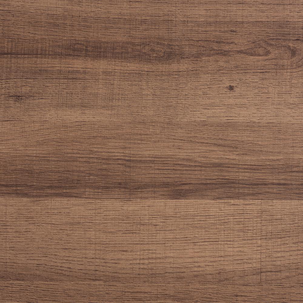 Savion Modern Industrial Walnut Brown Finished Wood and Black Metal Coffee Table. Picture 11