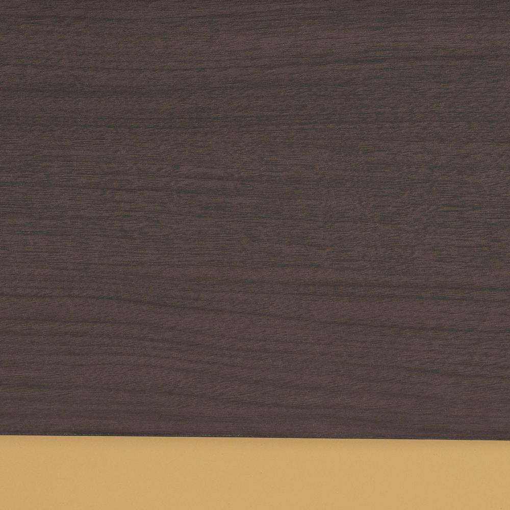 Glam and Luxe Two-Tone Dark Brown and Gold Finished Wood Queen Size Platform Bed. Picture 15