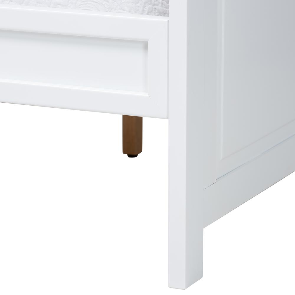 Baxton Studio Ceri Classic and Traditional White Finished Wood Twin Size Daybed. Picture 14