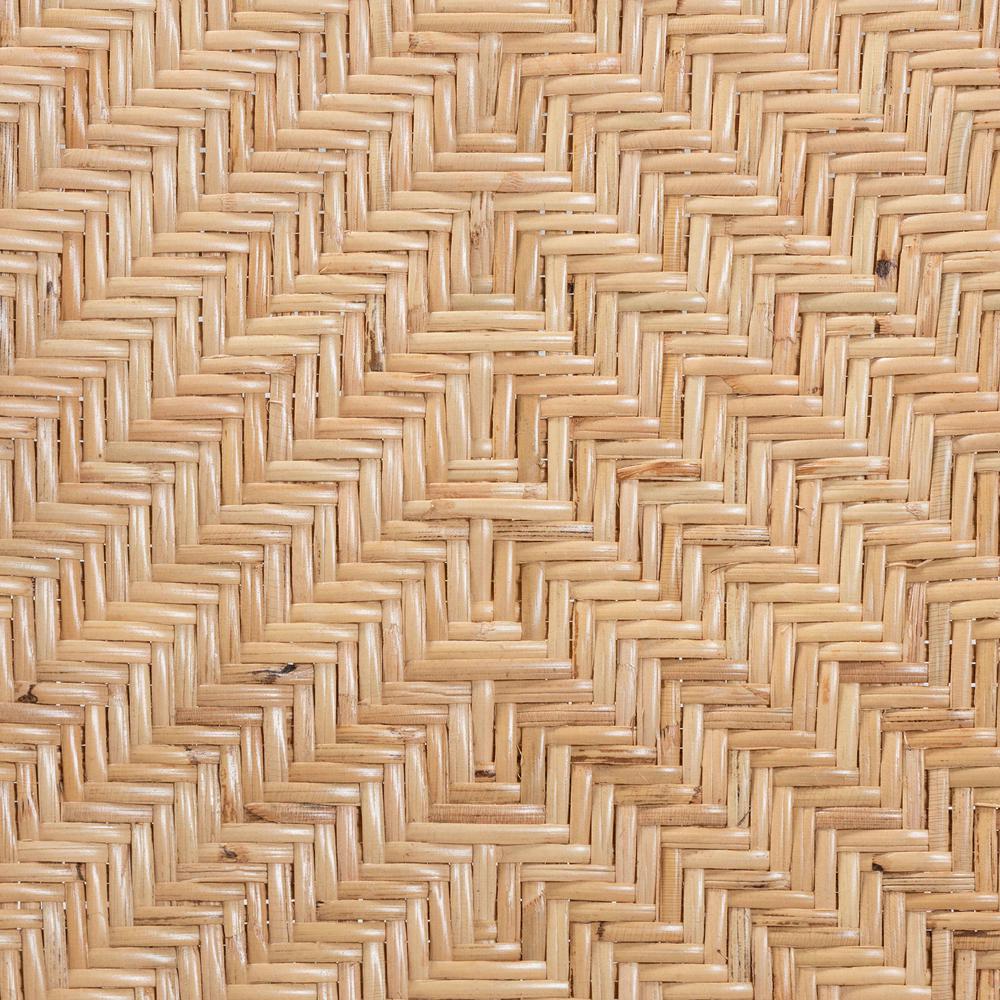 bali & pari Damani Modern Bohemian Natural Brown Finished Rattan Dining Chair. Picture 17