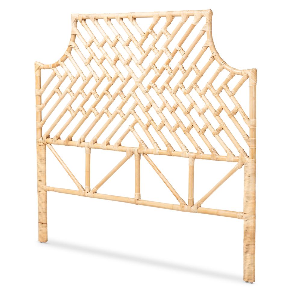 Bohemian Natural Brown Rattan Queen Size Standalone Headboard. Picture 8