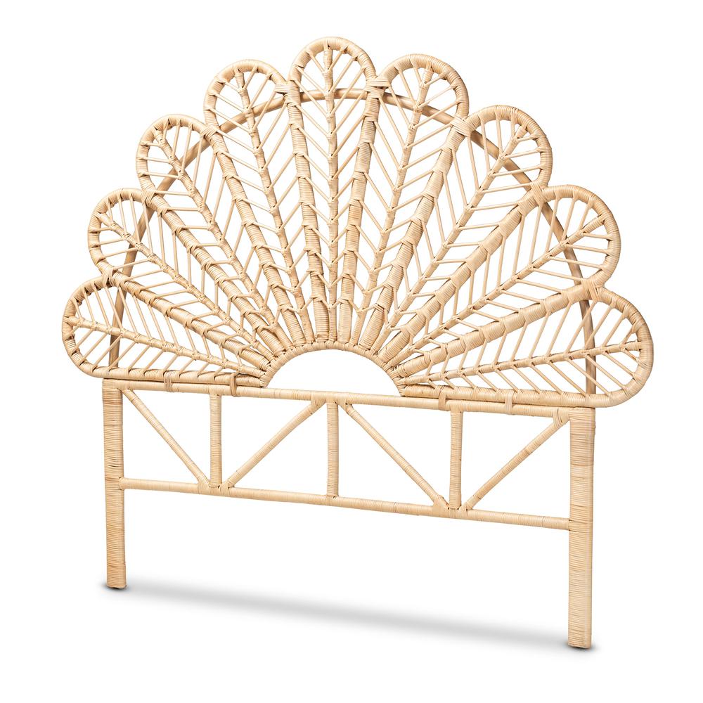 Bohemian Natural Brown Rattan Queen Size Standalone Headboard. Picture 7