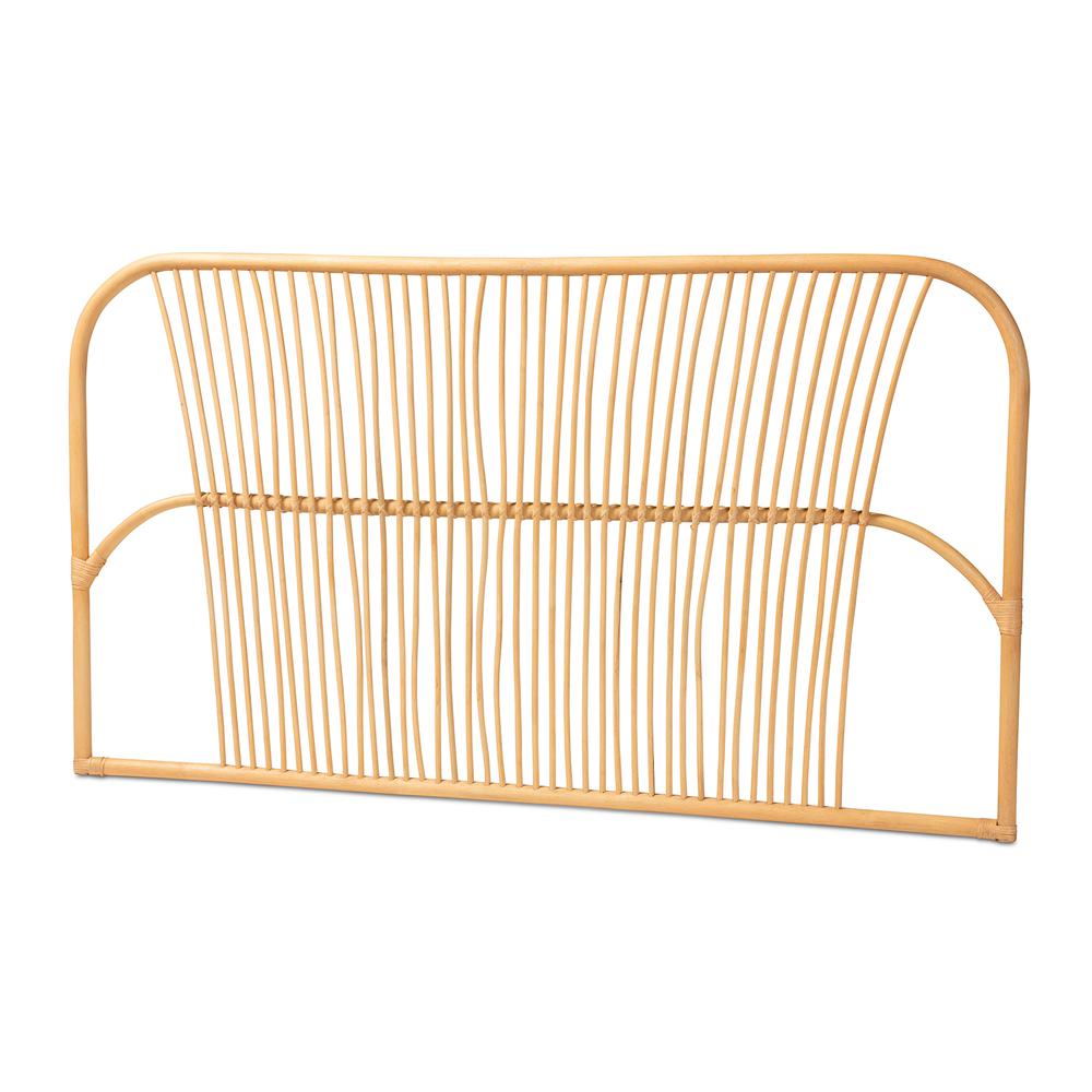 Bohemian Natural Brown Rattan Queen Size Wall-mount Headboard. Picture 8