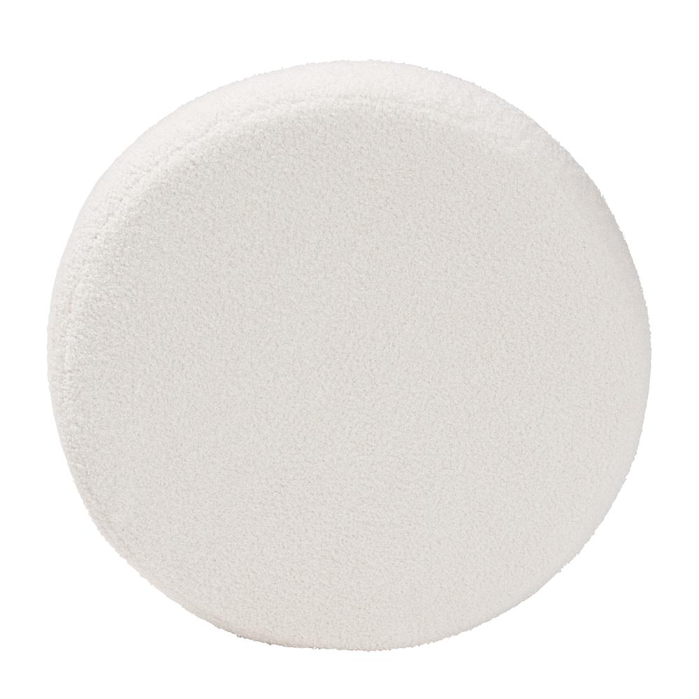 Tabitha Modern and Contemporary Ivory Boucle Upholstered Storage Ottoman. Picture 11