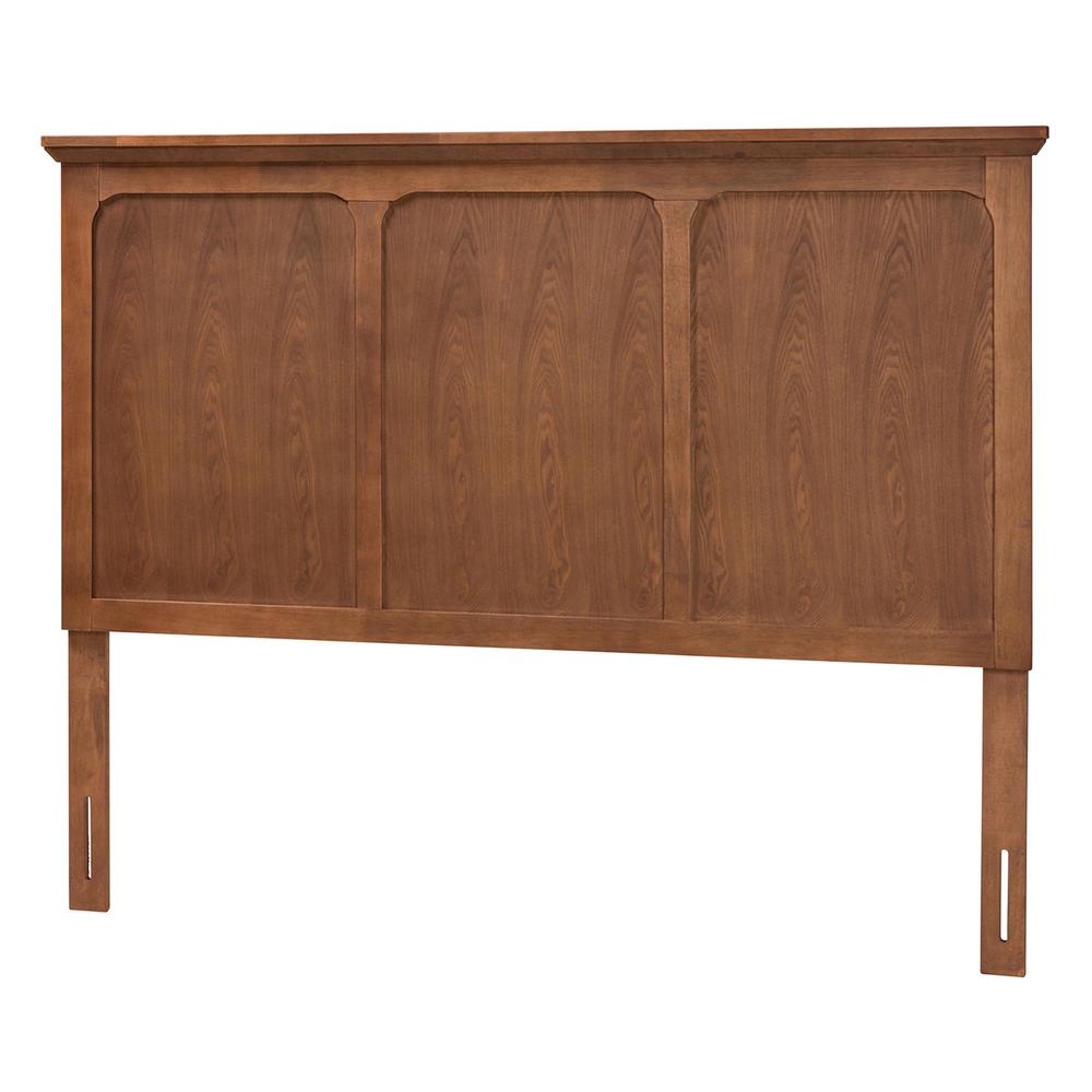 Alarice Classic and Traditional Ash Walnut Finished Wood Queen Size Headboard. Picture 9