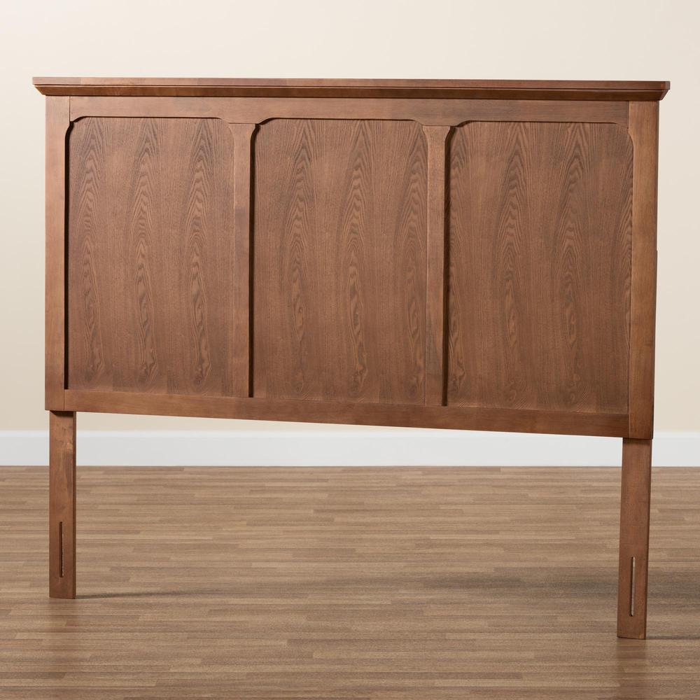 Alarice Classic and Traditional Ash Walnut Finished Wood Queen Size Headboard. Picture 14