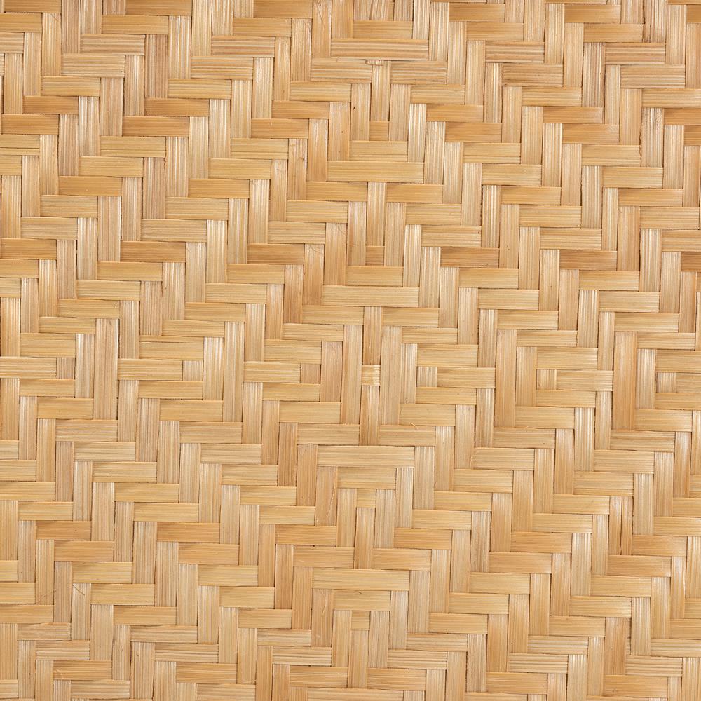 bali & pari Baara Modern Bohemian Natural Brown Rattan Nightstand. Picture 13