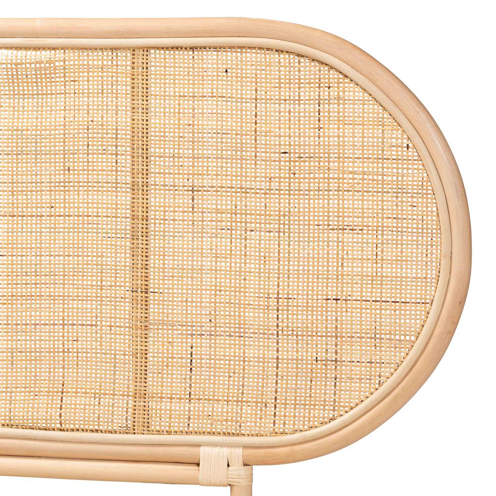 Bohemian Natural Brown Rattan Queen Size Standalone Headboard. Picture 11