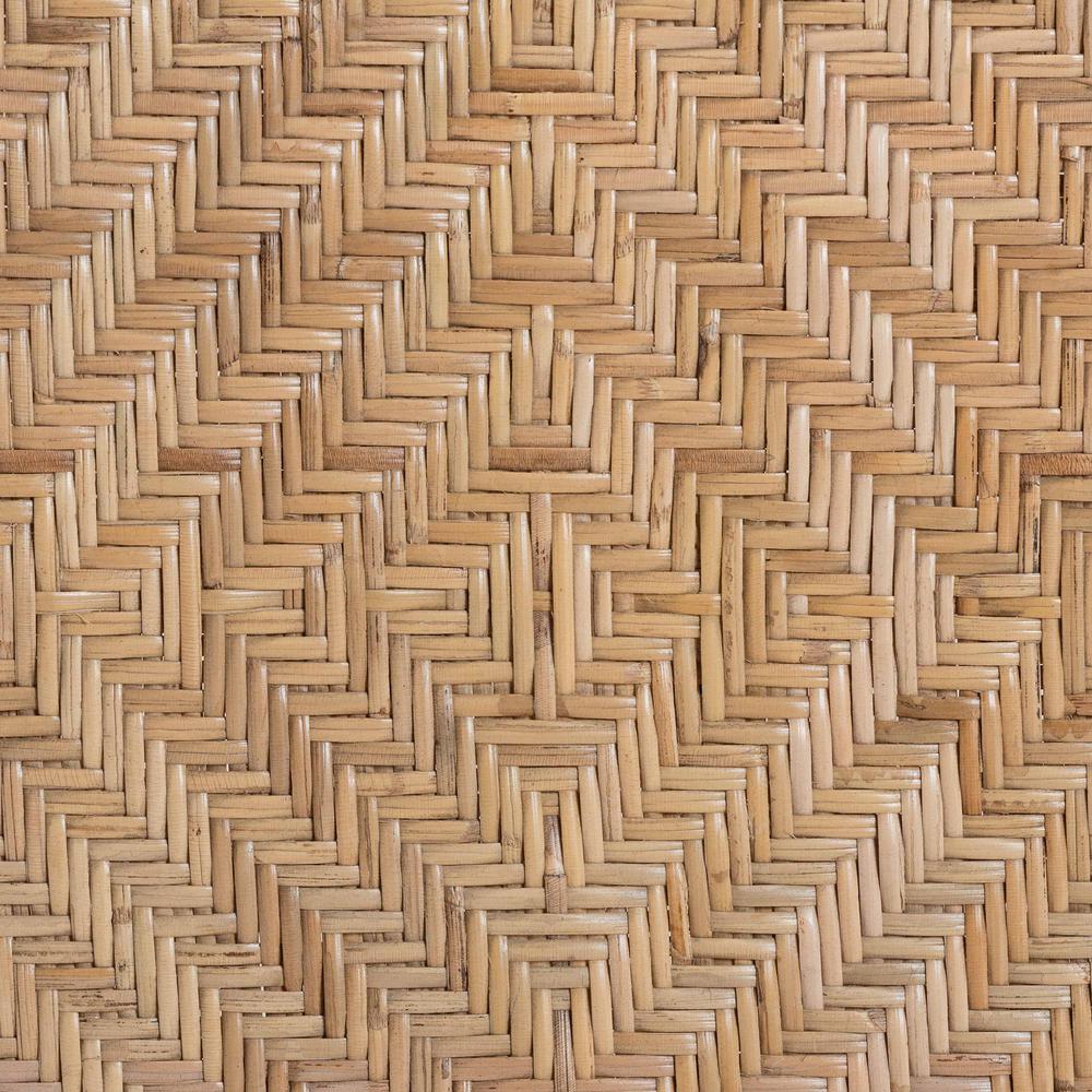 Two-Tone Black and Natural Brown Rattan Dining Chair. Picture 17