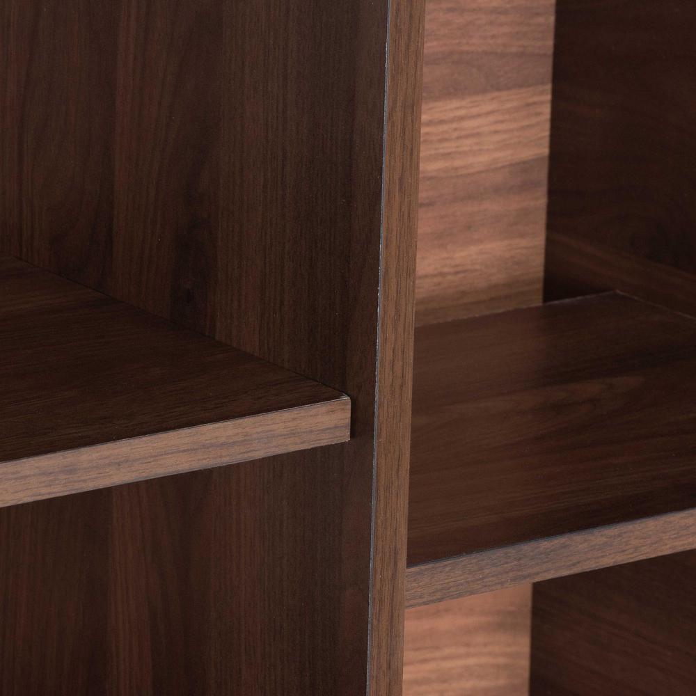 Baxton Studio Paricia Mid-Century Modern Walnut Brown Finished Wood Shoe Cabinet. Picture 17