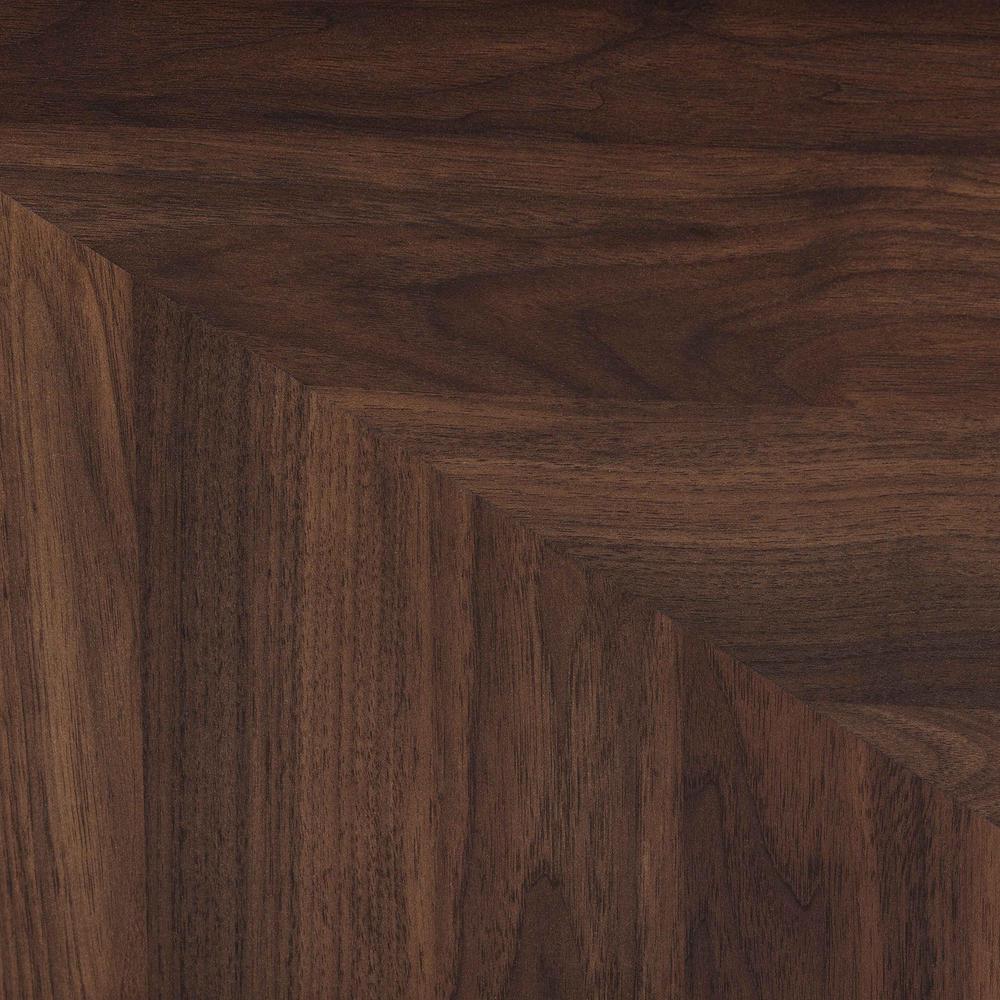 Transitional Walnut Brown Finished Wood 2-Door TV Stand. Picture 17